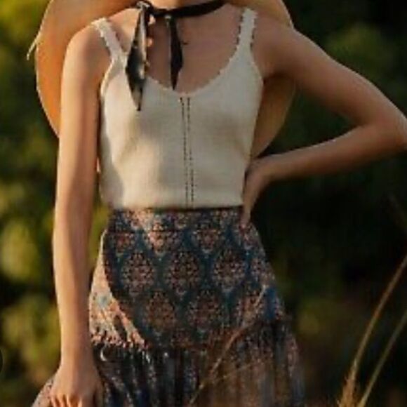 Anthropologie Sachin & Babi Kai Tiered Maxi Skirt in Size 0 - Picture 2 of 11